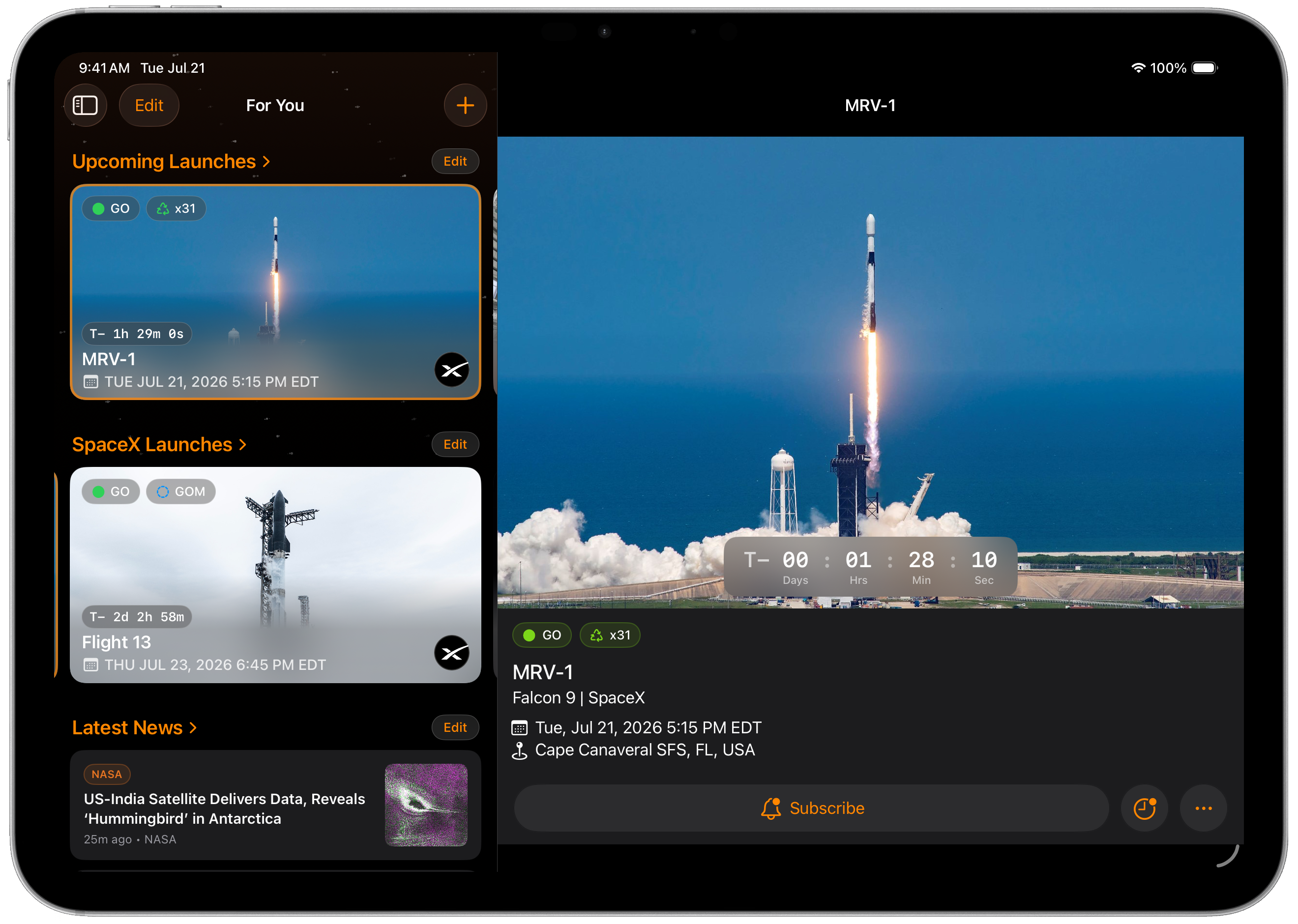 Launchcraft on iPad
